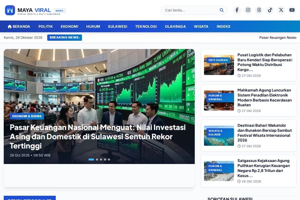 Tampilan desain Maya Viral 